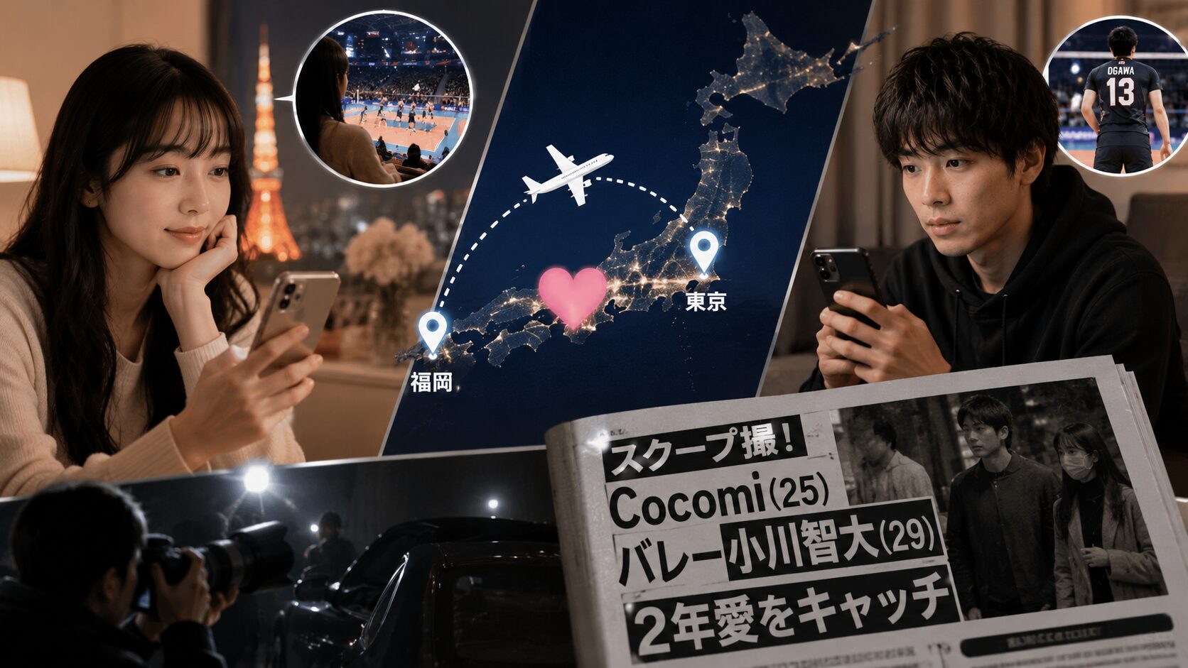 Cocomi 小川智大 遠距離恋愛 文春