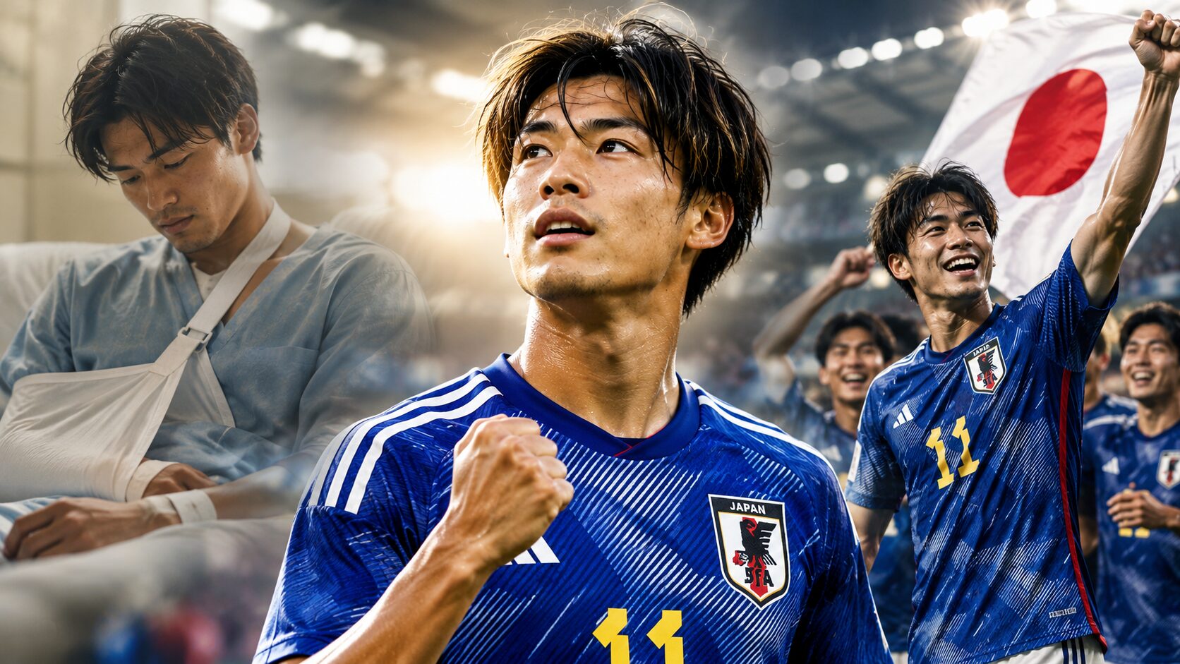 鈴木唯人 鎖骨骨折 W杯2026復活