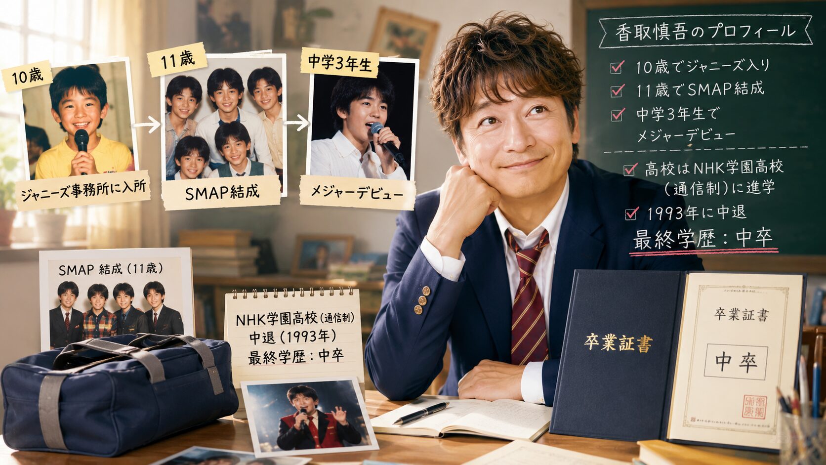 香取慎吾 プロフィール 中卒 学歴