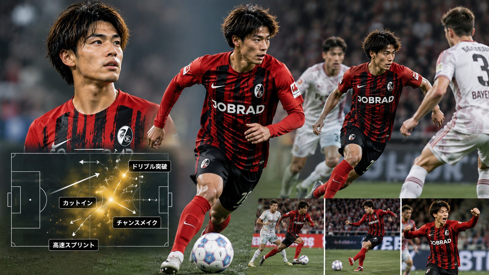 鈴木唯人 フライブルク プレースタイル