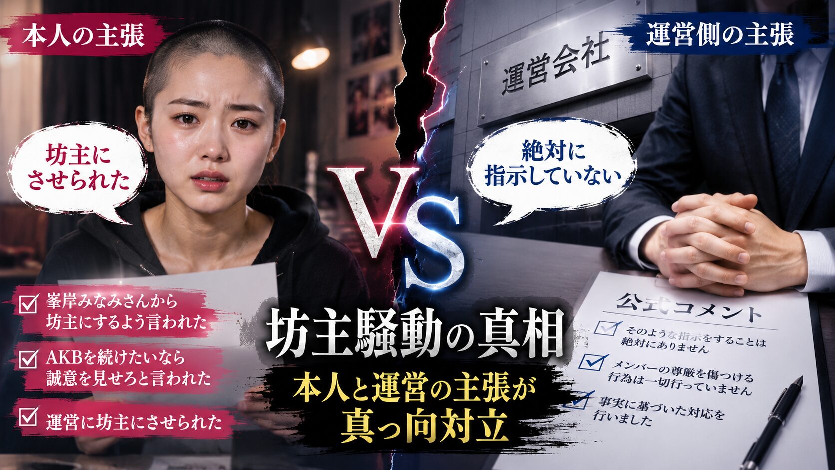 花田藍衣 坊主 騒動