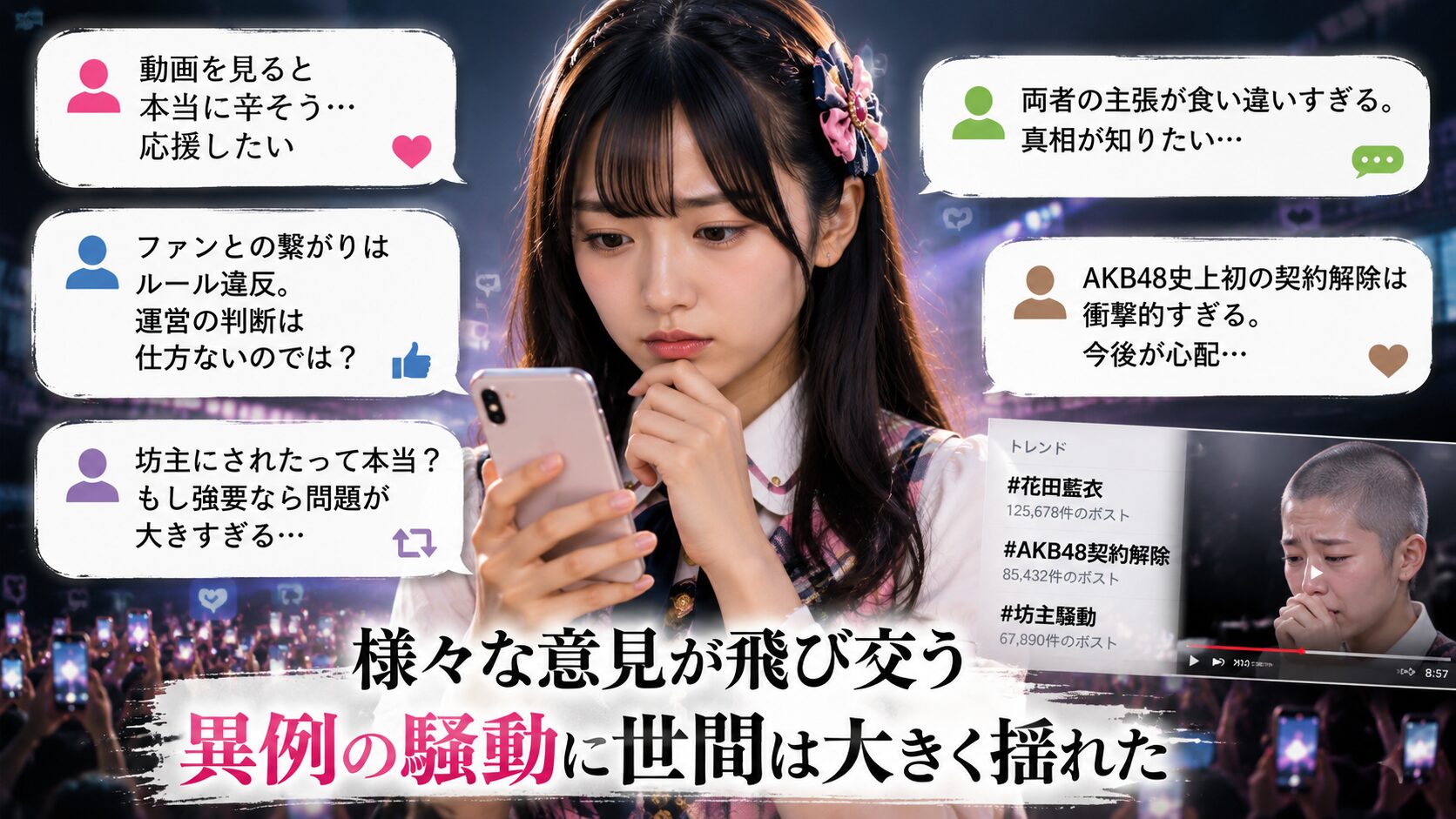 花田藍衣 ネット反応