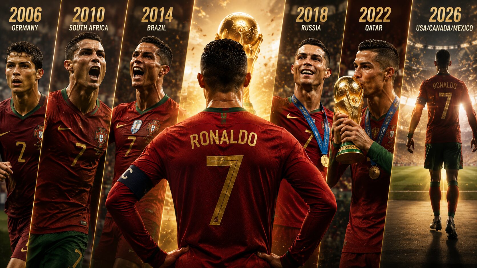 ロナウドW杯6大会連続出場