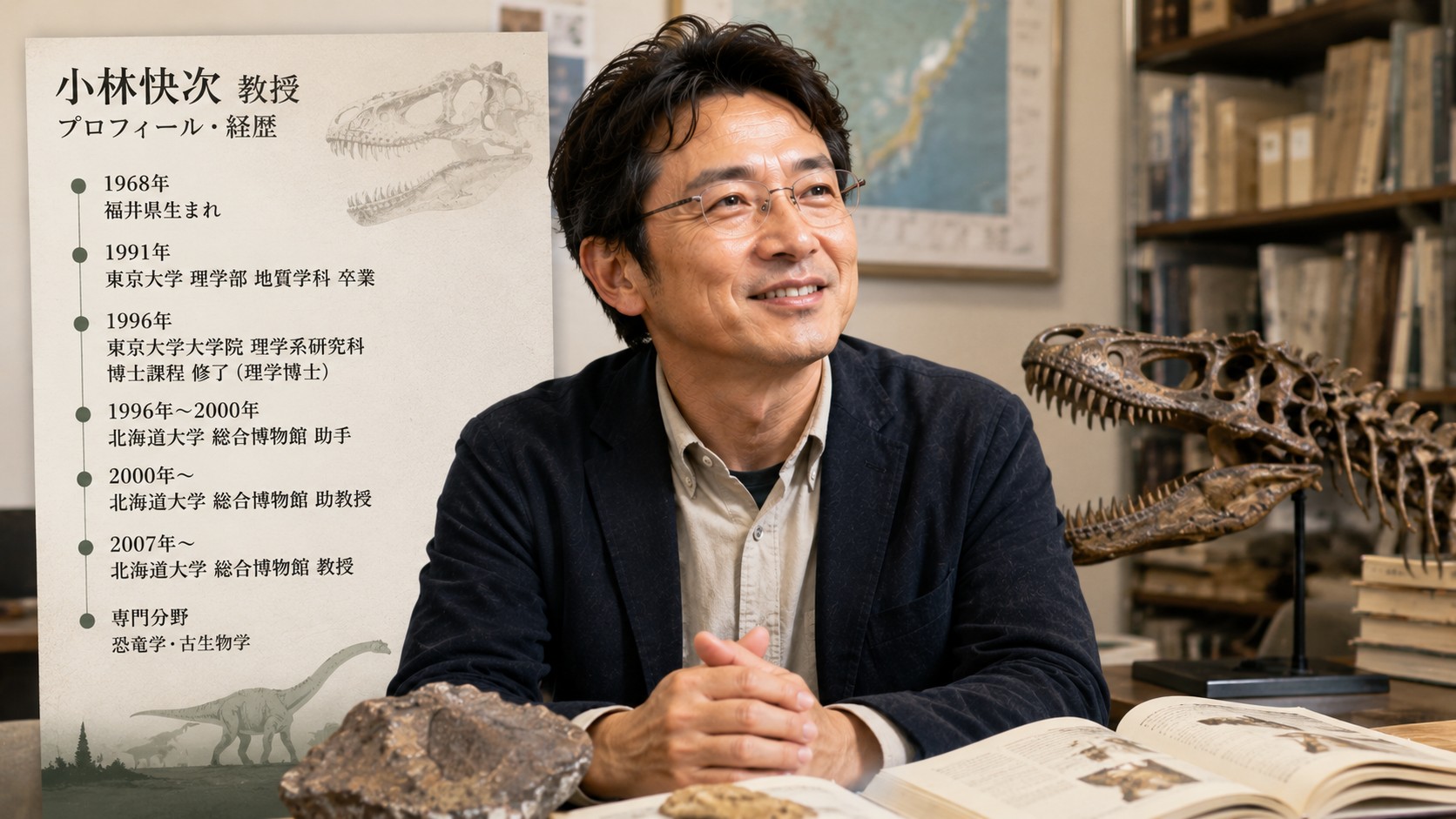 小林快次プロフィール 恐竜博士