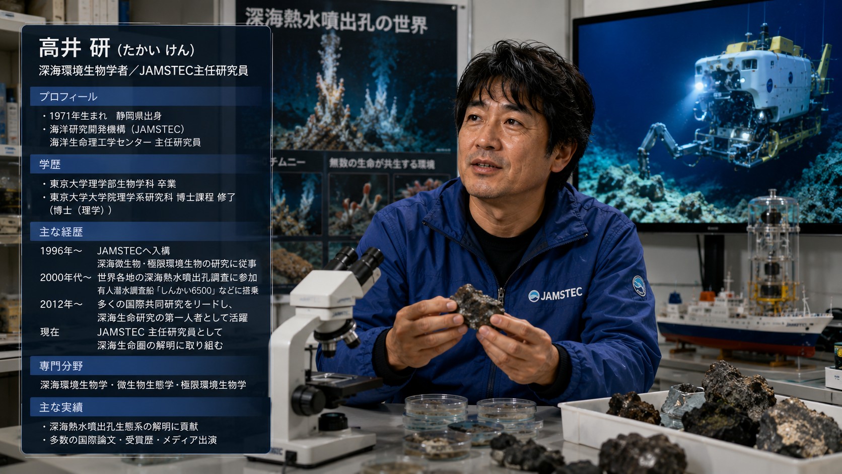 高井研プロフィール 深海研究者