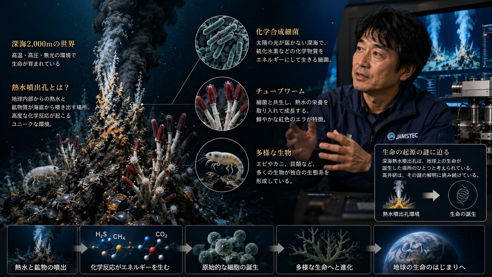 高井研 深海熱水噴出孔 研究