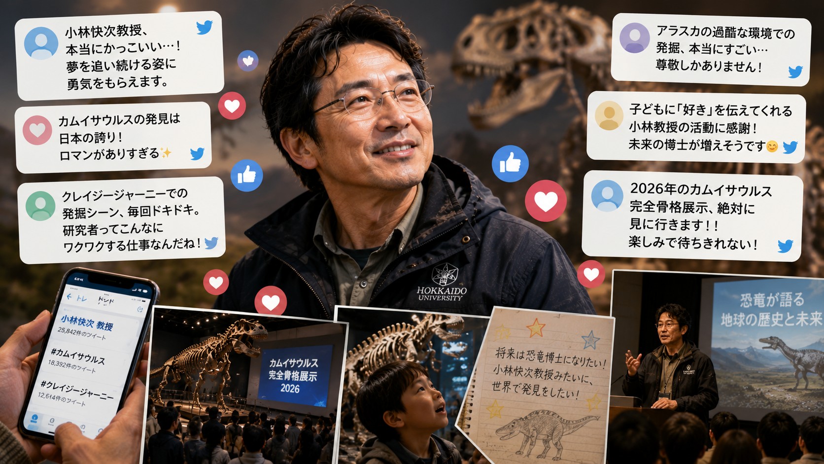 小林快次 世間の反応
